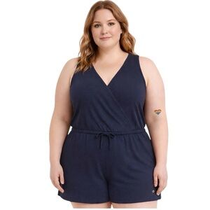 NWT Reitmans shortall jumpsuit 2X jumpsuit plus pockets soft jersey one piece